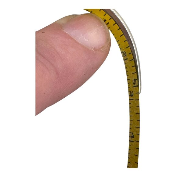 Vintage Silver Turquoise Stone Cuff Bracelet Sterling Navajo Old Pawn Southwest - Picture 6 of 6